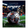 Тетрадь А5 клетка 48 листов скоба (Prof-Press) Чемпионский мячик мелованная обложка ассорти  арт.Т48-9123