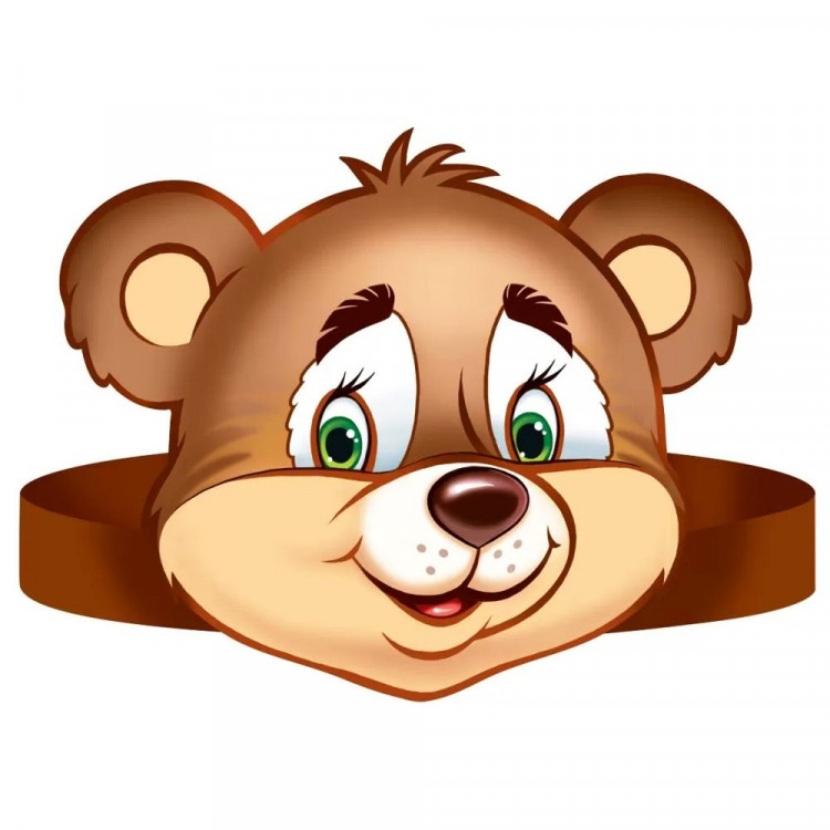 Маска карнавальная картон "МЕДВЕДЬ" арт.5909100 Маска карнавальная картон "МЕДВЕДЬ" арт.5909100