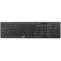 Клавиатура провод Genius SlimStar126, USB, черный