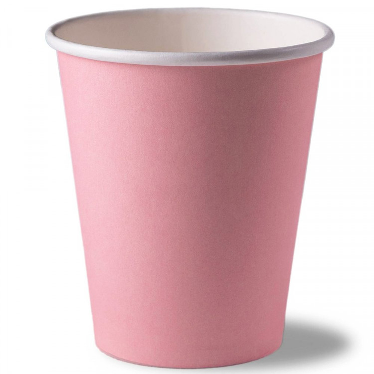 Стакан бумажный 200/260мл розовый 10шт в упаковке Стакан бумажный 200/260мл розовый 10шт в упаковке