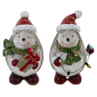 Статуэтка декоративная "Ёжик в шапочке и шарфе" 10см 2 вида арт.807938