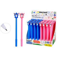 Ручка шариковая не прозрачный корпус (Mazari) Ушастик синий, 0,7мм арт.M-15621-70 (Ст.48)