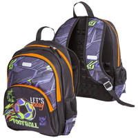 Рюкзак для мальчиков школьный (Attomex) Basic Football 38x27x17см арт.7033442