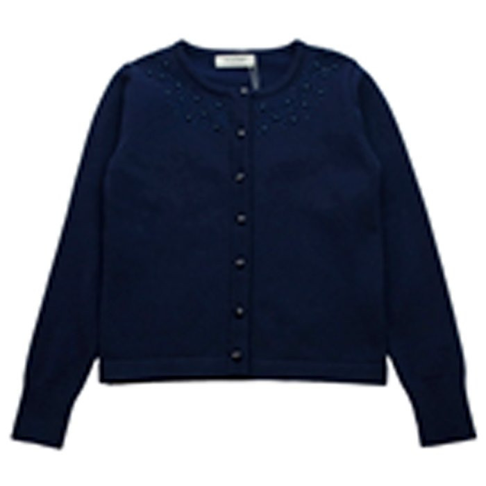 Кардиган для девочки (Malini) артикул 3661 размерный ряд 32/128-40/158 цвет синий