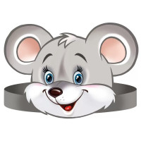 Маска карнавальная картон "МЫШЬ" арт.5909200