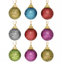 Набор шаров 03см 09шт/наб. "Посыпка из блесток" цв.асс. арт.201-0531