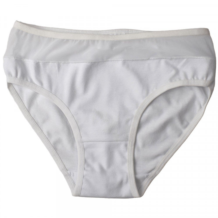 Трусы для девочки арт.472002 размер 36/146-152 (10/11) цвет белый 100% хлопок