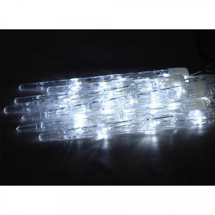 Гирлянда электрическая для дома фигурная 2,5м*20см 24LED "Сосулька" цвет белый (светлый провод) 8режимов арт.183-149 Гирлянда электрическая для дома фигурная 2,5м*20см 24LED "Сосулька" цвет белый (светлый провод) 8режимов арт.183-149