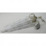Гирлянда электрическая для дома фигурная 2,5м*20см 24LED "Сосулька" цвет белый (светлый провод) 8режимов арт.183-149 Гирлянда электрическая для дома фигурная 2,5м*20см 24LED