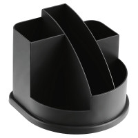 Подставка для канцелярских принадлежностей (СТАММ) АВАНГАРД черный арт.ОР52