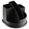 Подставка для канцелярских принадлежностей (СТАММ) АВАНГАРД черный арт.ОР52