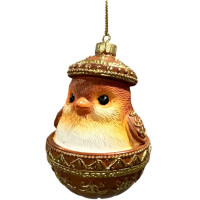 Украшение декор.подвеска фигурка "Сюрприз. Птенец" 08см арт.95521