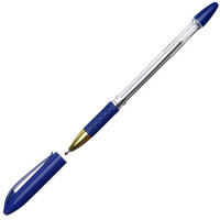 Ручка шар. проз.корп. рез.упор (Workmate) синий, 0,7/0,5мм, игла, масло (Ст.50/2000)