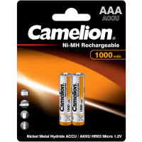Батарейки аккумуляторные Camelion ААА (HR3), мизинчиковые 1000/1100mAh блистер 2шт (цена за упаковку) Батарейки аккумуляторные Camelion ААА (HR3), мизинчиковые 1000/1100mAh блистер 2шт (цена за упаковку)