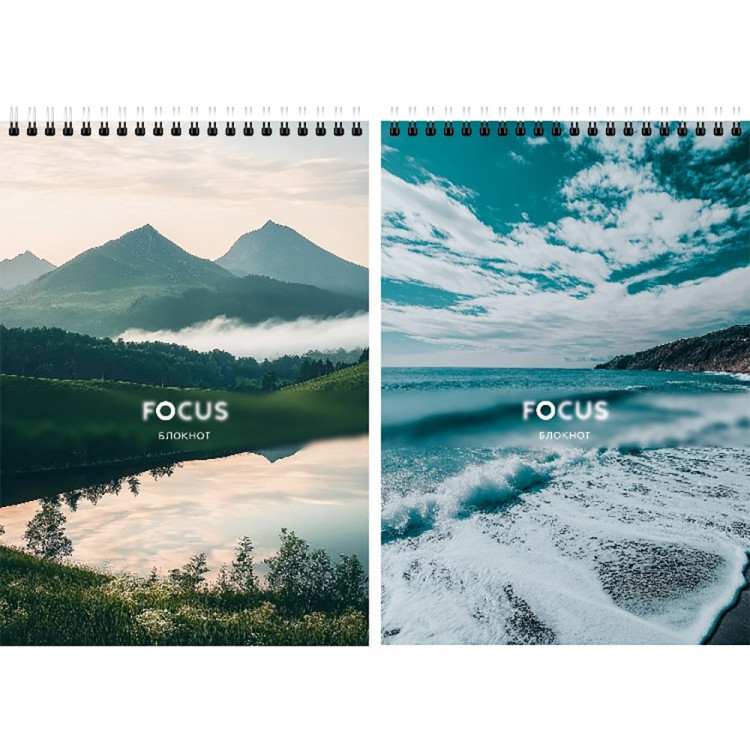 Блокнот А5 мягкая обложка на гребне 60 листов (Prof-Press) Природа в фокусе арт.Б60-7208