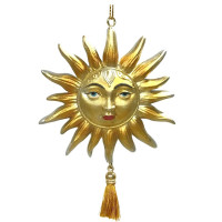 Украшение декор.подвеска фигурка (Серия Царьград) "Ярило" 08см цв.бел/золото с декором арт.95514