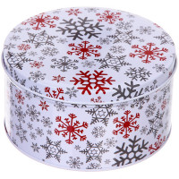 Банка жестяная "Снежинка" 13,5*7см 900мл арт.894-433