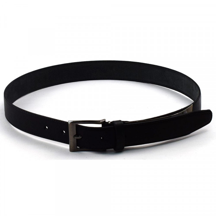 Ремень детский натуральная кожа цвет черный полудутый (90-110см) арт.Л.30 Ремень детский натуральная кожа цвет черный полудутый (90-110см) арт.Л.30