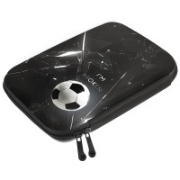 Пенал 1 отделение овальный (Stavia) Футбол мультиколор 210х120х50мм арт.85282