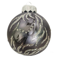 Шар стекло 06,5см (серия Символ года) "Лошадка контурная" п/уп. арт.КУ-65-254051/1