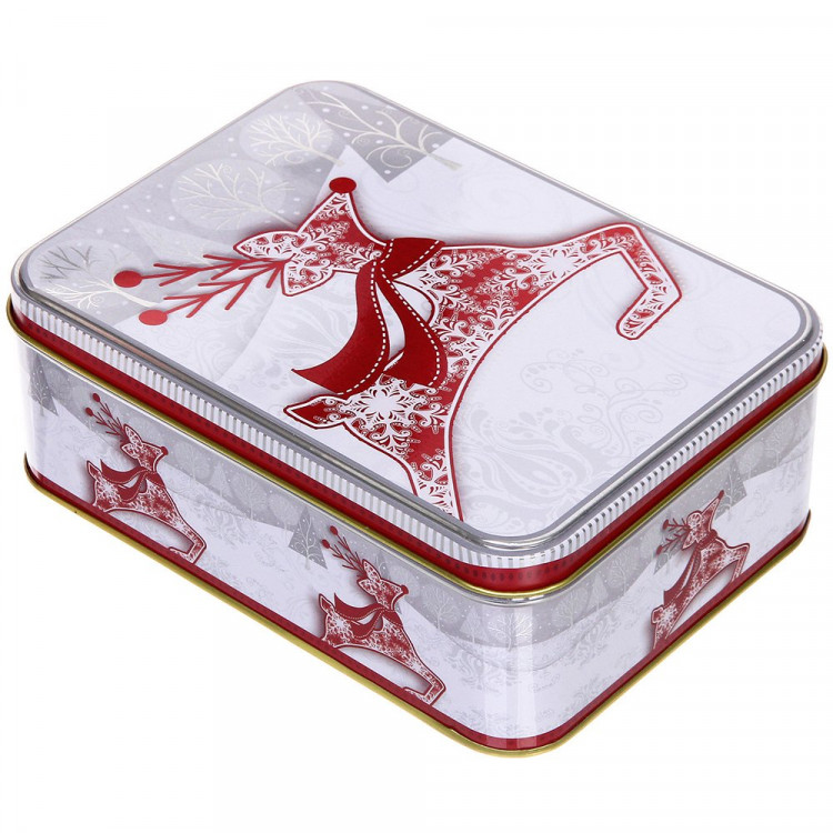 Банка жестяная "Сказочный олень" 18,5*13,2*6,5см 1400мл арт.894-438