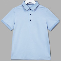 Поло для мальчика (Делорас) короткий рукав цвет голубой арт.Z71766SN
