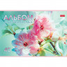 Альбом для рисования 40 листов скоба (Hatber) Грация цветов ассорти арт 40А4В