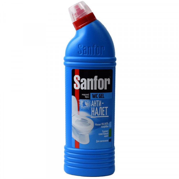 Чистящее средство для сантехники Sanfor 750г WC gel, морской бриз арт.1549 ВРЕМЕННО ОТСУТСВУЕТ (Ст.15)