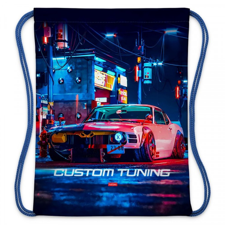 Сумка для сменной обуви 1 отделение Hatber Ночной дрифт 330х420мм арт.NMn_18017