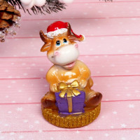 Копилка СГ "Бычок Дымок новогодний" 8см арт.541-317 Копилка СГ "Бычок Дымок новогодний" 8см арт.541-317