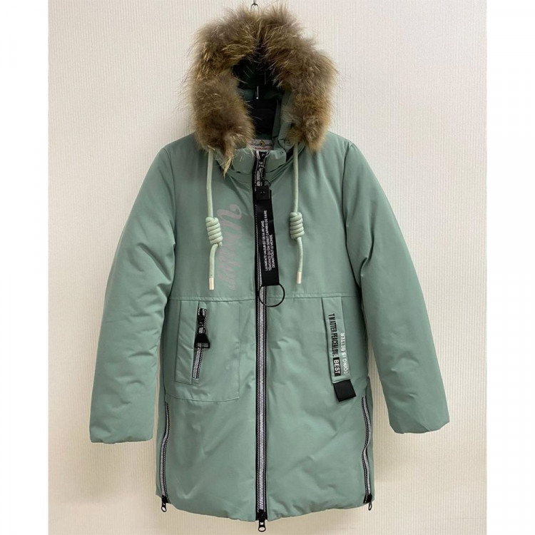 Куртка зимняя для девочки (MULTIBREND) арт.nzk-2233-1 цвет мятный
