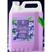 Туалетное мыло-крем 5л жидкое канистра Milana черника в йогурте Grass арт.126305 Туалетное мыло-крем 5л жидкое канистра Milana черника в йогурте Grass арт.126305