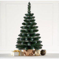 Елка настольная 70см (хвоя ПВХ, подскавка пенек+мешковина) "Канадская" арт.ЕНК 07