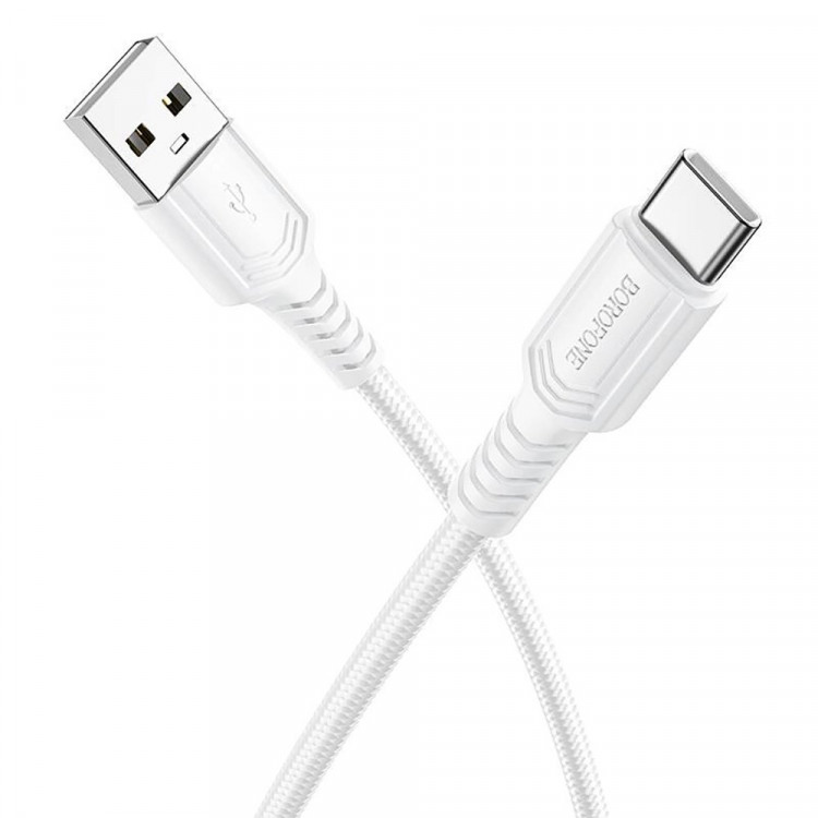 Кабель USB - USB Type-C BOROFONE BX116, 1м, белый