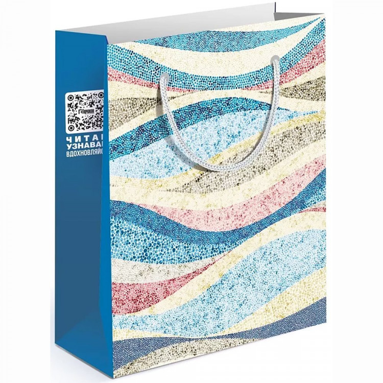 Пакет подароч. бумаж. 13,5*11см "Волна" арт.151101037