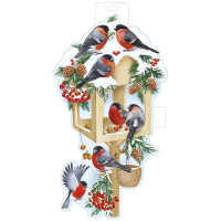 Плакат А3 "Кормушка со снегирями" арт.9302400