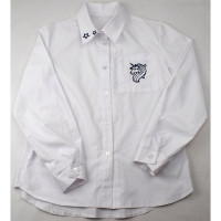 Блузка для девочки (Топтышка) длинный рукав цвет белый арт.5152 размерный ряд 34/134-40/152