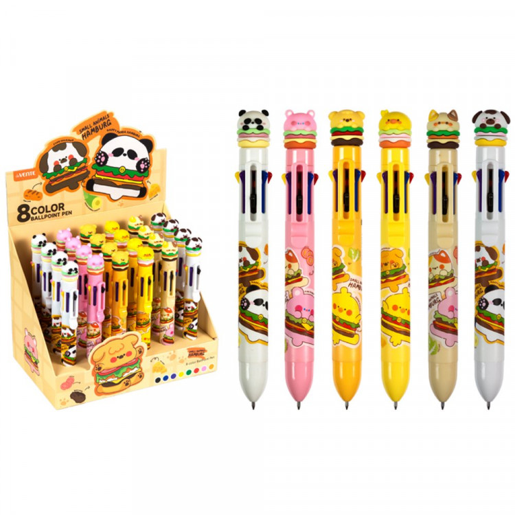 Ручка многоцветная 08-цветная (deVENTE) Cute Hamburger d=0,7 мм ассорти арт.5071404 Ручка многоцветная 08-цветная (deVENTE) Cute Hamburger d=0,7 мм ассорти арт.5071404