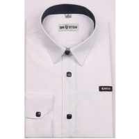 Сорочка подростковая приталеная длинный рукав размерный ряд 36/158-164(XXS)-41/176-182(XL) цвет белый Brostem арт.3LBX14-1X** на кнопках Сорочка подростковая приталеная длинный рукав размерный ряд 36/158-164(XXS)-41/176-182(XL) цвет белый Brostem арт.3LBX14-1X** на кнопках