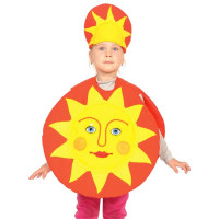 Костюм для девочки Солнышко (накидка,шапка) р.34/128 ткань арт.5290
