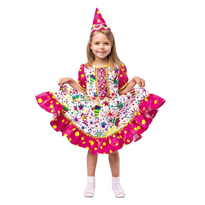 Костюм Д (НОВЫЙ ГОД) Хлопушка (платье,колпачок) р.30/116, 32/128 ткань арт.1042 к-18 Костюм Д (НОВЫЙ ГОД) Хлопушка (платье,колпачок) р.30/116, 32/128 ткань арт.1042 к-18