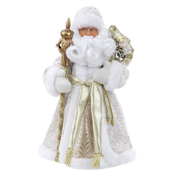 Игрушка декоративная "Дед Мороз в золотистом костюме" 30,5см арт.82527