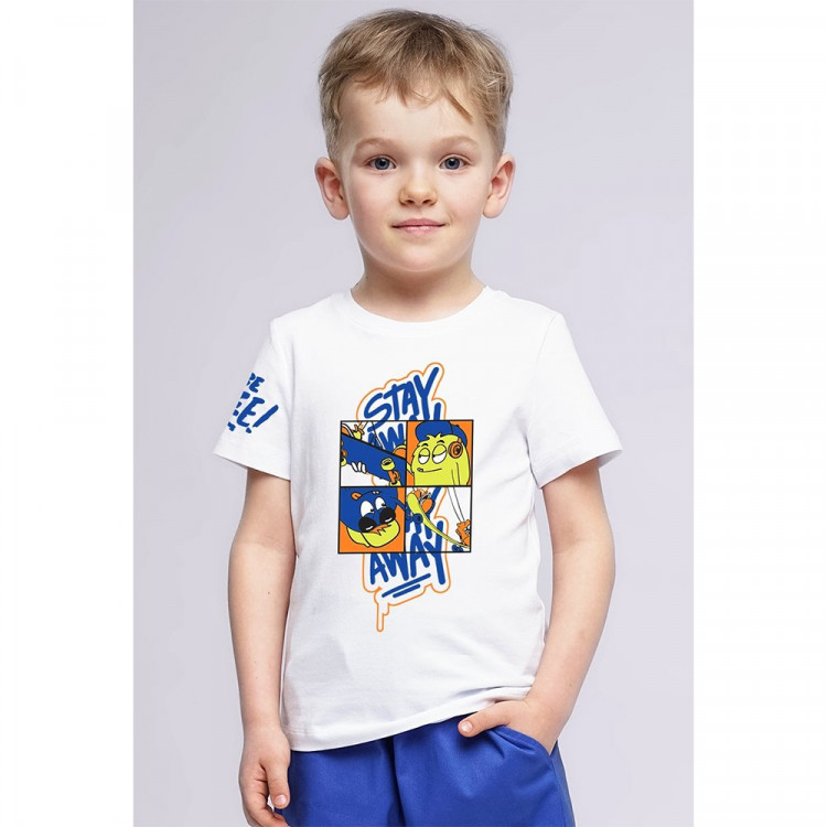 Футболка для мальчика (CLE) артикул 833161/54кд_п 28-32 р.28/104-32/128 цвет белый Футболка для мальчика (CLE) артикул 833161/54кд_п 28-32 р.28/104-32/128 цвет белый