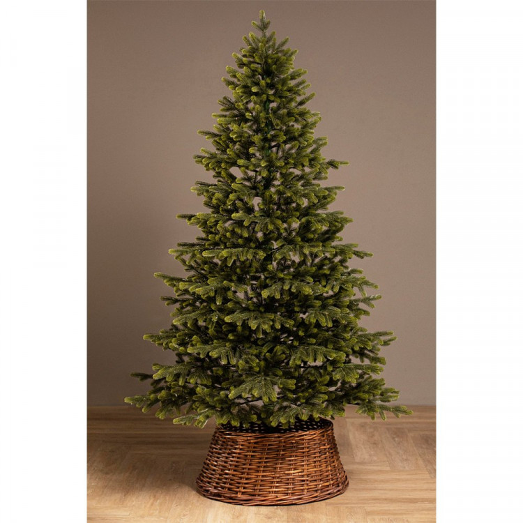 Елка 200см "Люблинская" (хвоя 100% литая, ветки отгибные, подставка пластик) арт.ЕЛБЛ 20