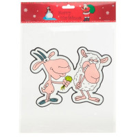 яяяУкрашение-наклейка на окно "Козлик и овечка" 20*14см арт.576550 яяяУкрашение-наклейка на окно "Козлик и овечка" 20*14см арт.576550