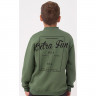 Свитшот для мальчика утепленный арт.WAXMEN 6891-1 размер 36/140-48/176 цвет темно-зеленый