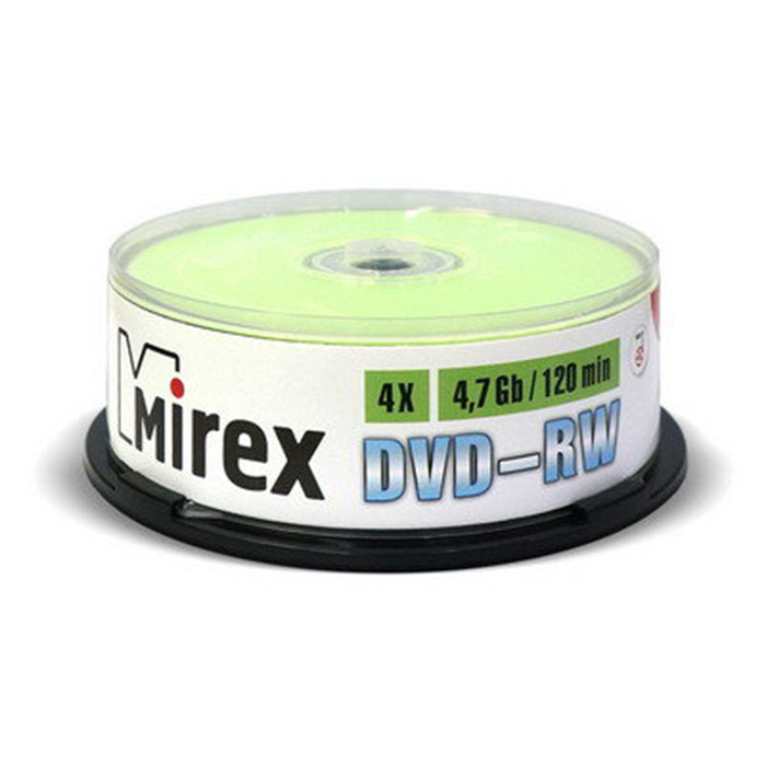 Диск DVD+RW Mirex 4,7Гб 4x Cake Box (25) УПАКОВКА Диск DVD+RW Mirex 4,7Гб 4x Cake Box (25) УПАКОВКА