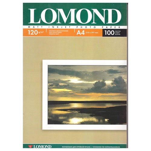 Фотобумага Lomond А4 100л. 120г/м2 1ст. матов.(0102003)