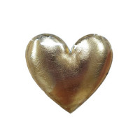 Украшение декоративное для украшения подарков "Золотое сердце " 5,9см арт.82639