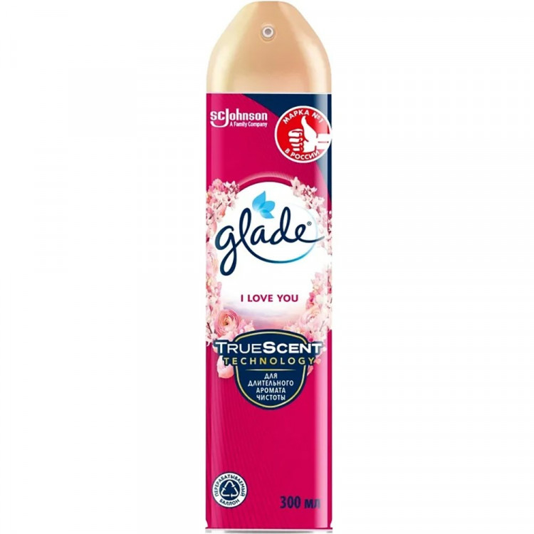 Освеж. Glade 300мл I Love You (Ст.12)